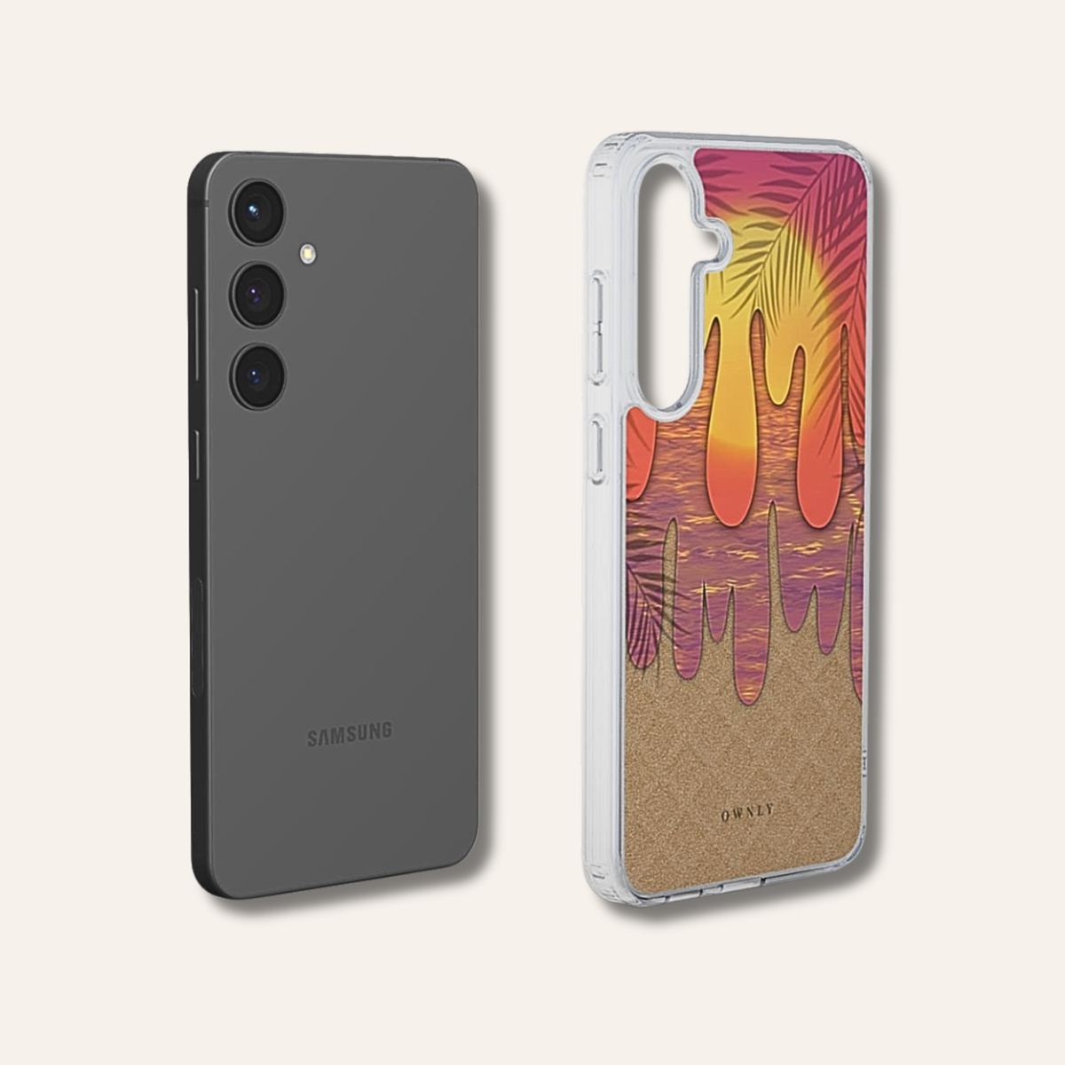 Sunset Drip - Samsung Clear Cover