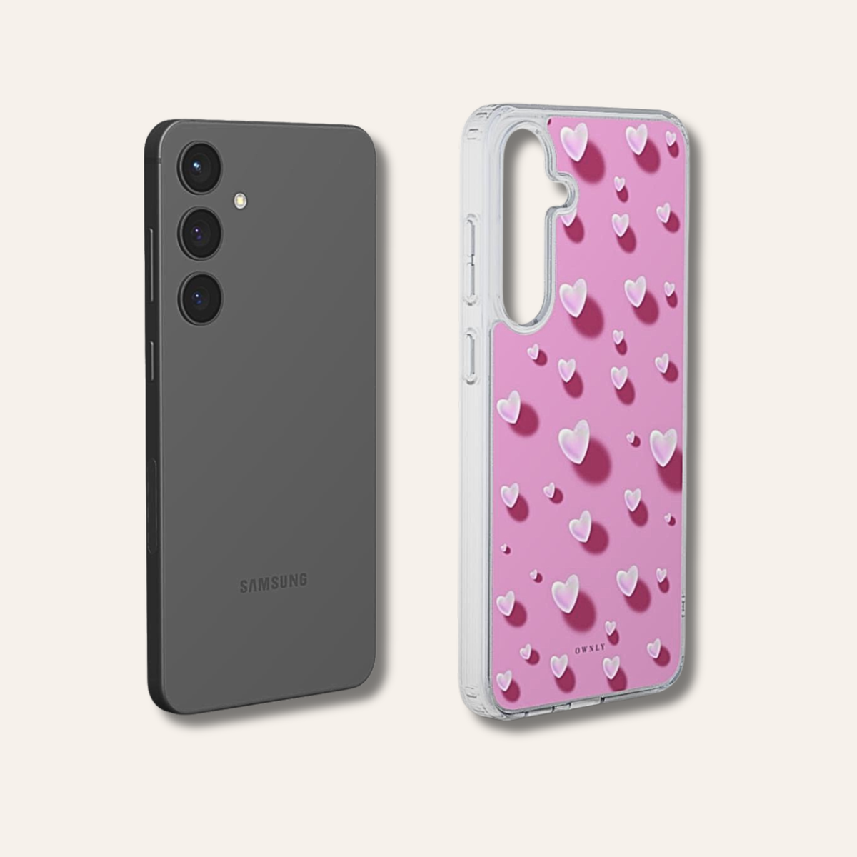 Heart Pop - Samsung Clear Cover