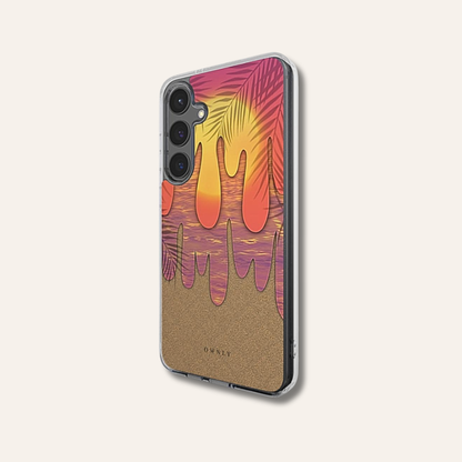 Sunset Drip - Samsung Clear Cover