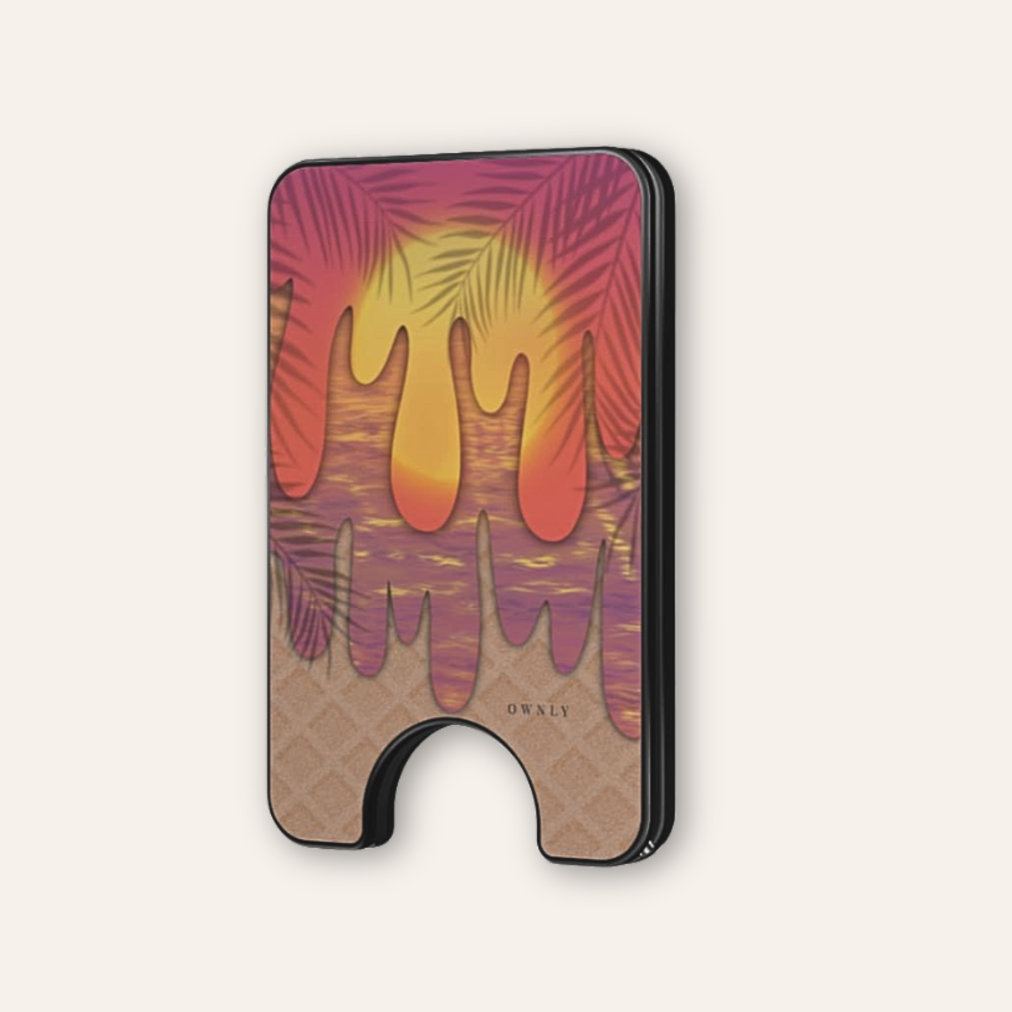 Sunset Drip - Magnetisk Kortholder