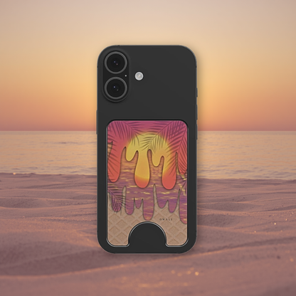Sunset Drip - Magnetisk Kortholder