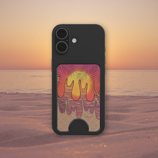 Sunset Drip - Magnetisk Kortholder