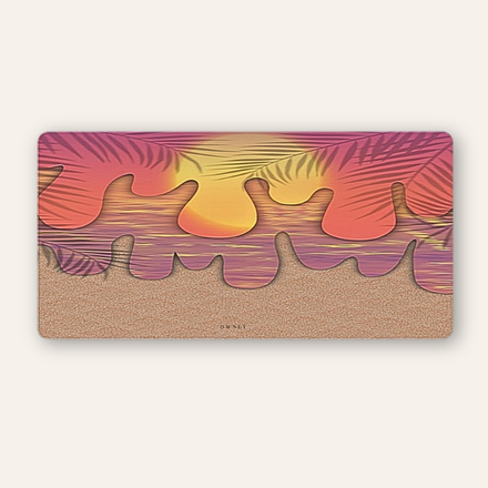 Sunset Drip - Desk Mat